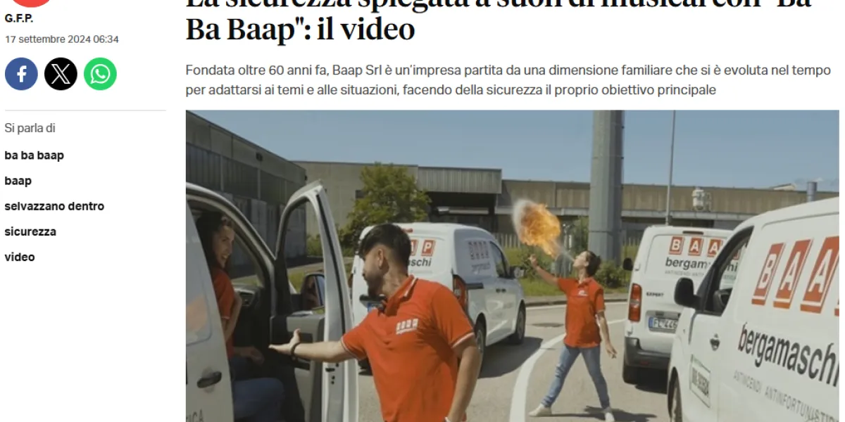 BA BA BAAP: La sicurezza spiegata a suon di musical