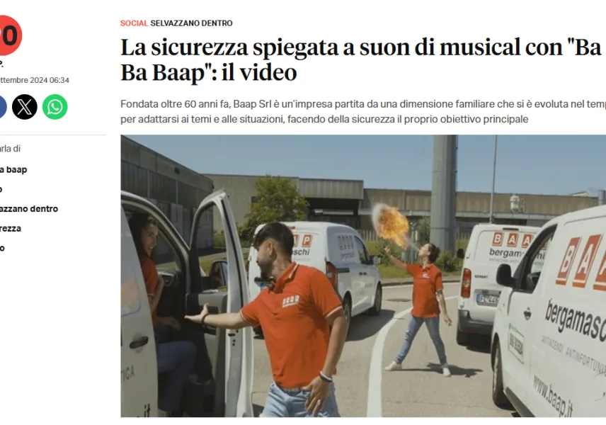 BA BA BAAP: La sicurezza spiegata a suon di musical